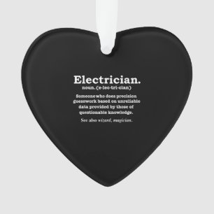 Funny Electrical Definition Gift Abschluss Ornament