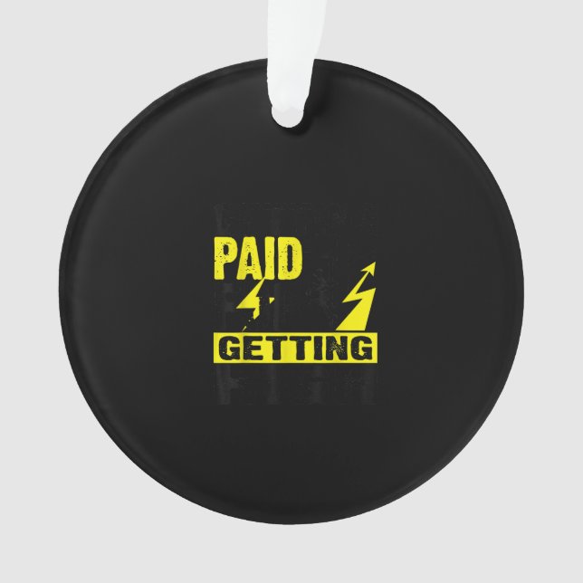 Funny Electrical Gift Electrical Power Lineman Me Ornament (Vorderseite)