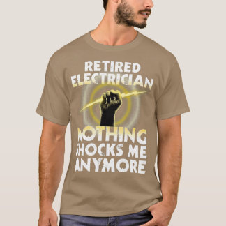 Funny Electrical Retirement Art Men Wireman T-Shirt