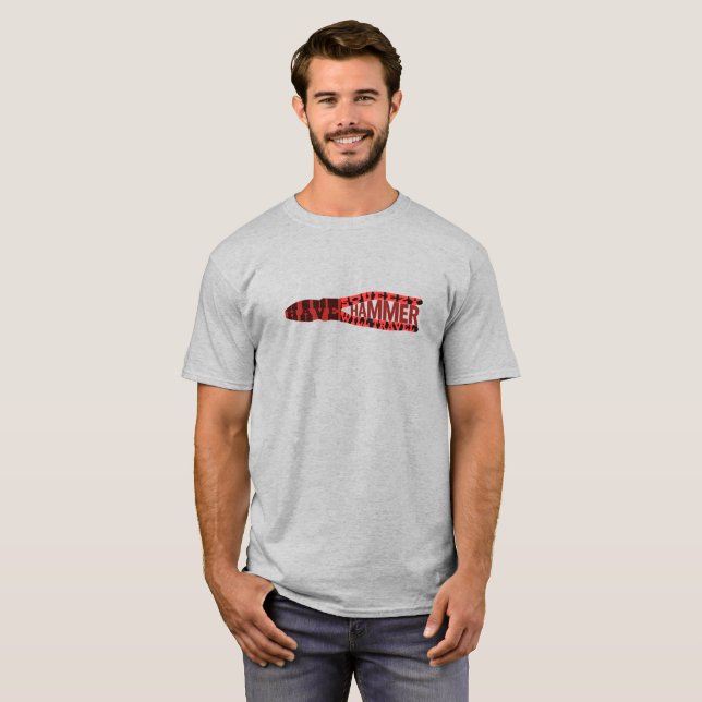 Funny Electrical Squeezy Hammer T-Shirt (Vorne ganz)