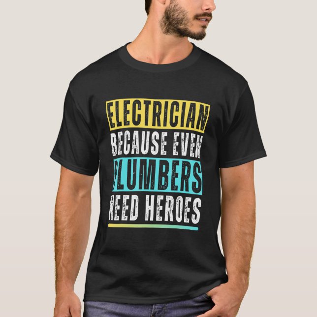 Funny Electrician Art Männer Frauen Elektrotechnik T-Shirt (Vorderseite)
