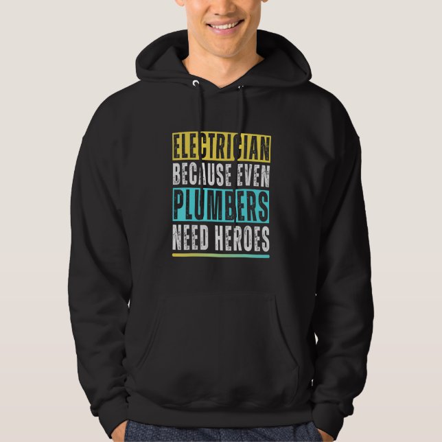 Funny Electrician Art Men Women Electrical Enginee Hoodie (Vorderseite)