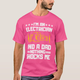 Funny Electrician Design für Men Daddy Electrical T-Shirt