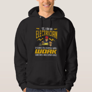 Funny Electrician Expert Handwerker Ratgeber Spaß Hoodie