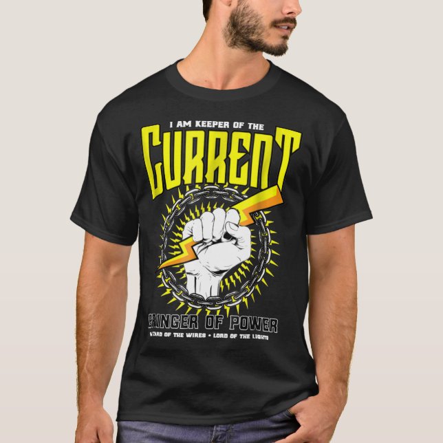 Funny Electrician Gift  Electrical Engineer Linema T-Shirt (Vorderseite)