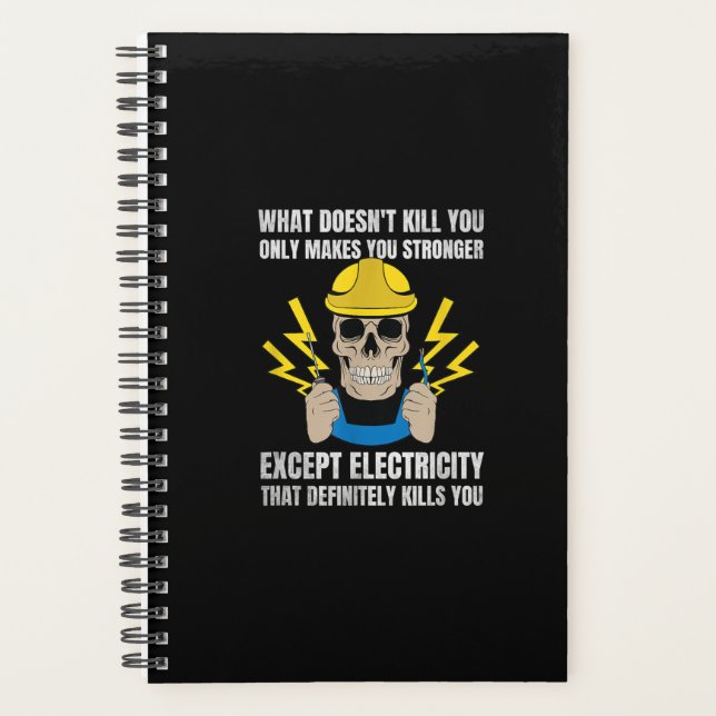 Funny Electrician Gift Electrical Engineer Planer (Vorderseite)