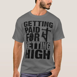 Funny Electrician Gift Electrical Power Lineman T-Shirt