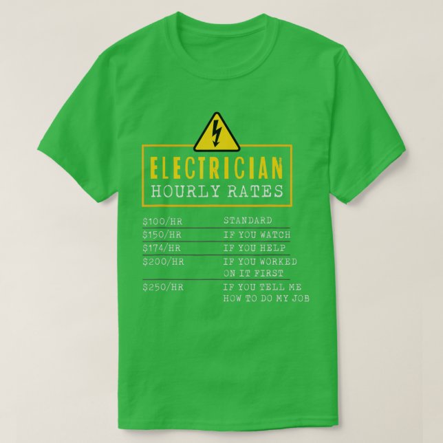Funny Electrician Gift für LinemanElectrician Rat T-Shirt (Design vorne)