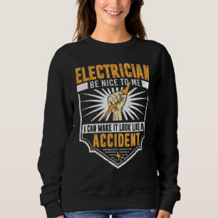 Funny Electrician Men Electrical Engineer Spaß Lo Sweatshirt