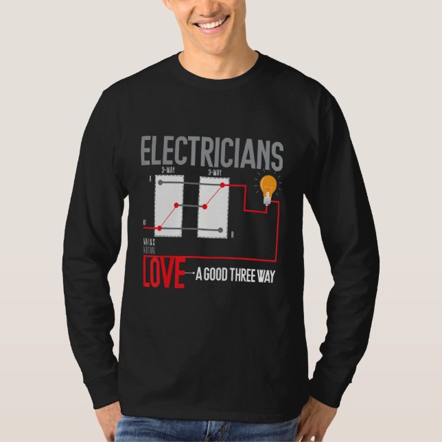 Funny Electrician Pub T-Shirt (Vorderseite)