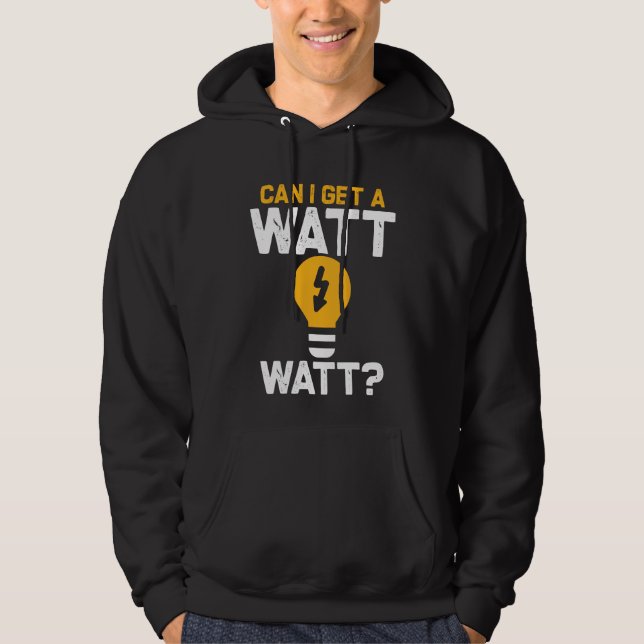 Funny Electrician Watt Pub Elektrotechnik Hoodie (Vorderseite)