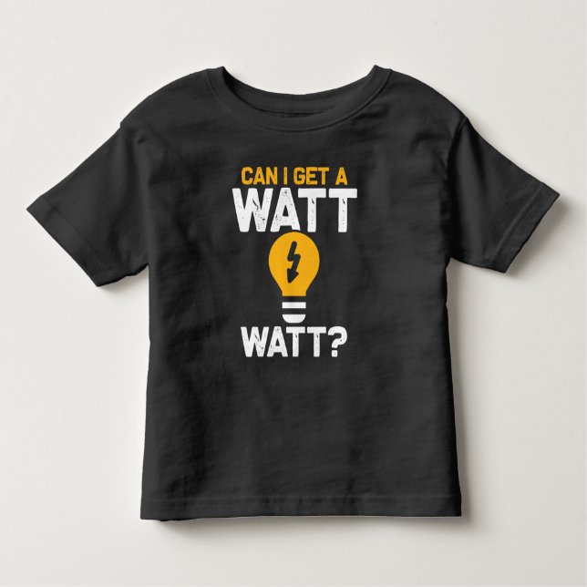 Funny Electrician Watt Pub Elektrotechnik Kleinkind T-shirt (Vorderseite)