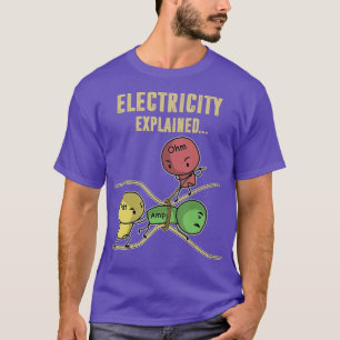 Funny Electricity erklärt Ohm Law Graphics T-Shirt