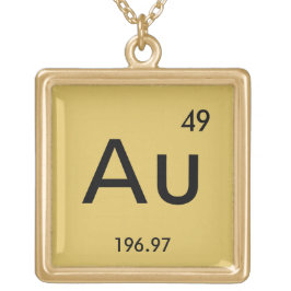 Funny Element Vergoldete Kette