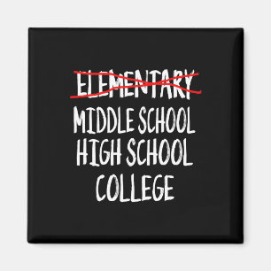 Funny Elementary School Abschluss T-Shirt 6. Klass Magnet