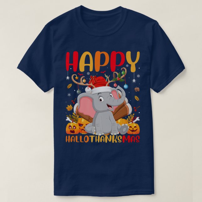 Funny Elephant Animal Lover Niedlich Elephant Hell T-Shirt (Design vorne)