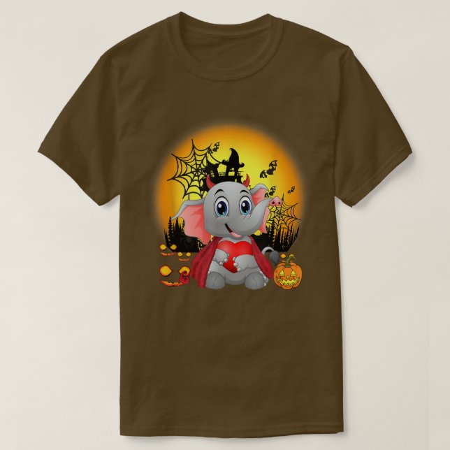Funny Elephant Halloween Kostümgeschenke T-Shirt (Design vorne)