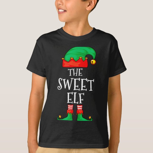 Funny Elf Family Christmas The Sweet Elf Sweater M T-Shirt (Vorderseite)