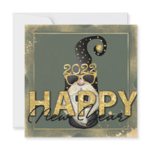 Funny Elf Gold Glitzer Custom Script Flat