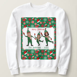 Funny Elf Ihre Familie Ugge Weihnachts-Sweater Sweatshirt