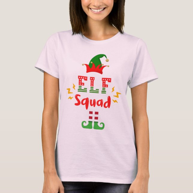 FUNNY ELF SQUAD - CHRISTMAS FUN T - Shirt (Vorderseite)