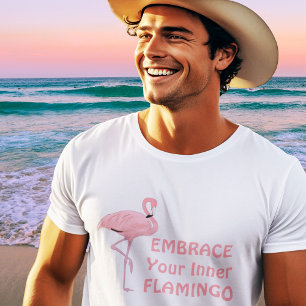 Funny Embrase Dein inneres Flamingo Zitat T-Shirt