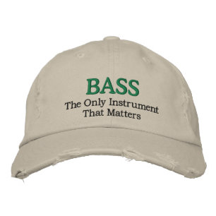 Funny Embroided Bass Music Hat Bestickte Baseballkappe