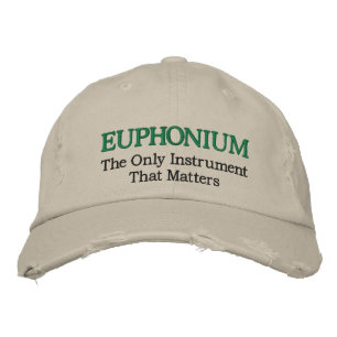 Funny Embroided Euphonium Music Hat Bestickte Kappe