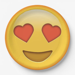 Funny Emoji Papierplatte Pappteller