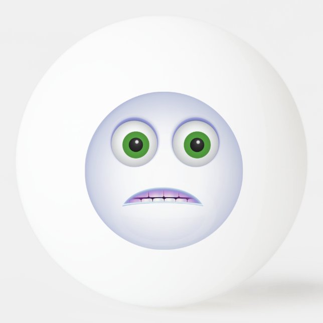 Funny Emoji Tischtennisball (Vorderseite)
