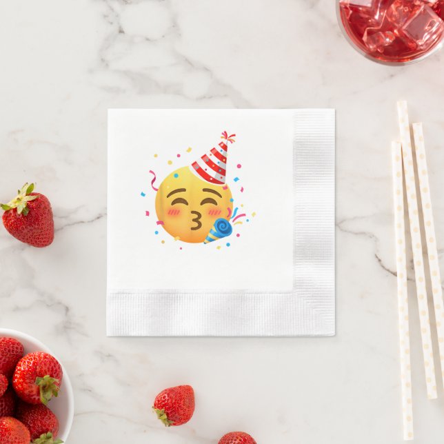Funny Emoticon Party Serviette (Beispiel)