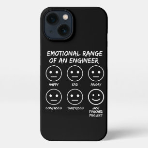 Funny Emotional Range eines Ingenieurlüfters iPhone 13 Hülle