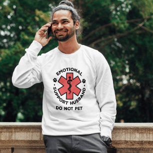 Funny Emotionale Unterstützung Mann nicht Pet Shir T-Shirt