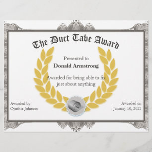 Funny Employee Award - Duct Tape