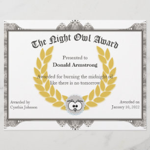 Funny Employee Award - Nachtleben