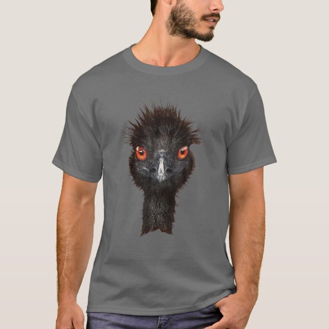 Funny Emu Bird - Coole Emu Illustration T-Shirt (Vorderseite)