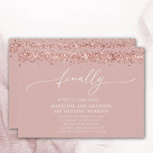 Funny Endlich Lässige Hochzeit verheiratet Einladung