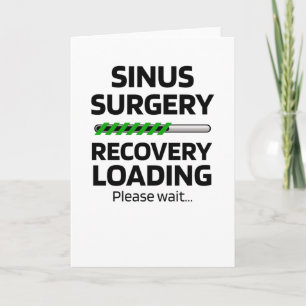 Funny Endoscopic Sinus Operation Erholung Geschenk Karte