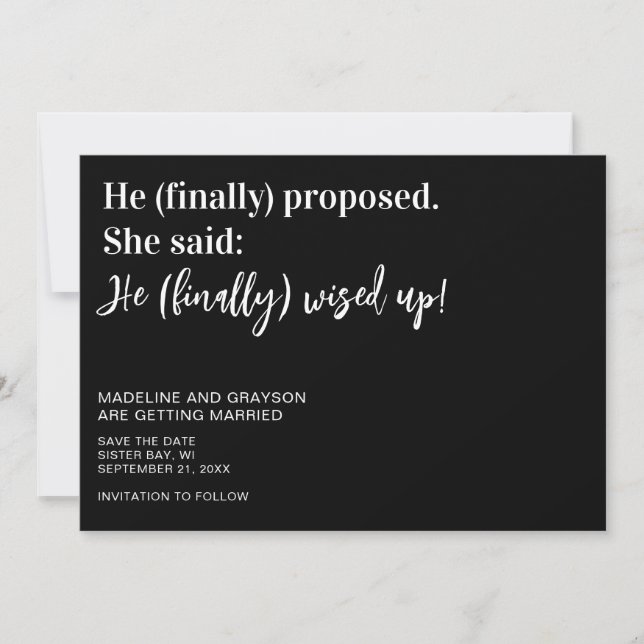 Funny EndWedding Save the Date (Vorderseite)