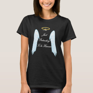 Funny Engel Design mit coolen Flügeln und Halo T-Shirt