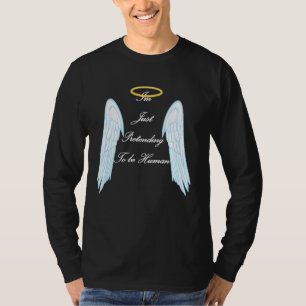 Funny Engel Design mit coolen Flügeln und Halo T-Shirt