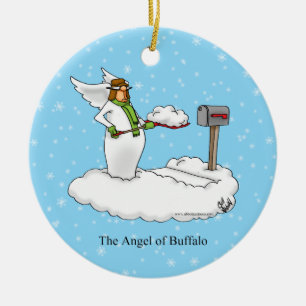 Funny Engel von Buffalo Xmas Ornament