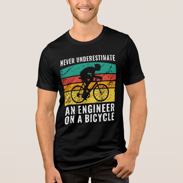 Funny Engineer Tee for Dad, Engineer Cyclist Gift (Vorderseite)
