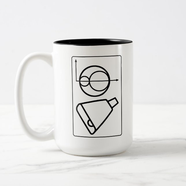 Funny Engineering Mohrs Circle Mehr Cowbell Zweifarbige Tasse (Links)