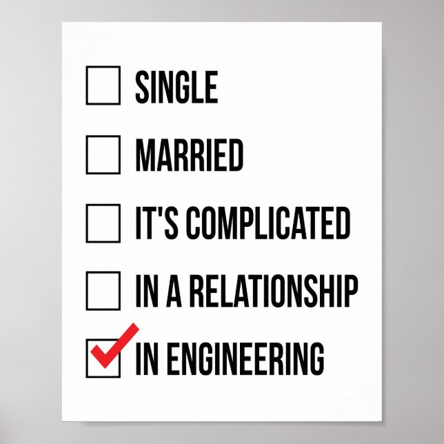 Funny Engineering Poster (Vorne)