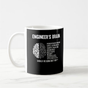Funny Engineering Spaß Brain Engineer Joke Kaffeetasse