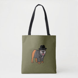 Funny English Bulldog Detection Tote Bag