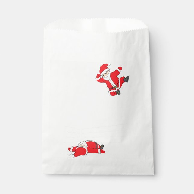 Funny English Bulldog Dog Tree Weihnachtsbeleuchtu Geschenktütchen (Vorderseite)