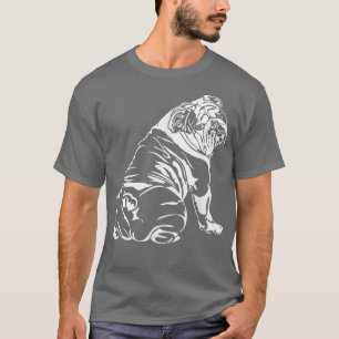 Funny English Bulldog hund tee Geschenk