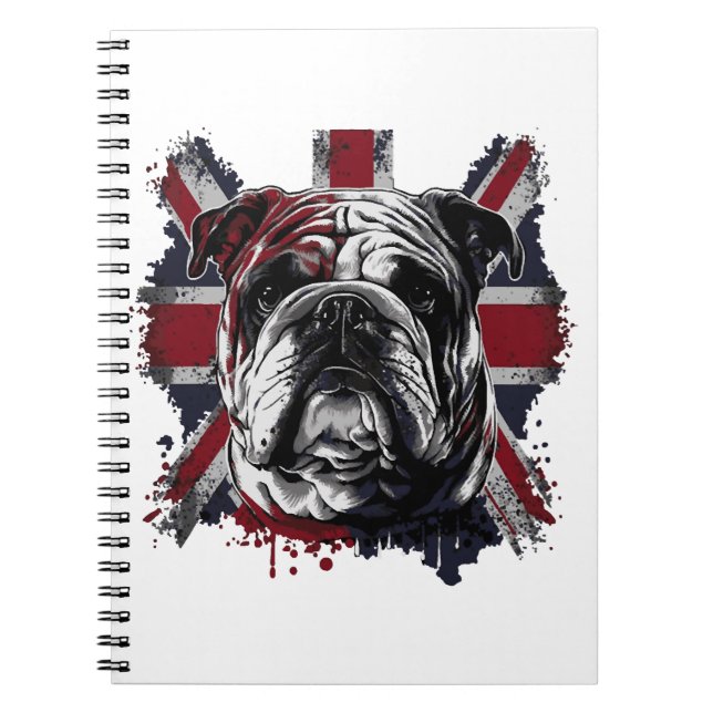 Funny English Bulldog Notizblock (Vorderseite)